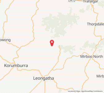 Map of Mount Eccles, VictoriaVictoria