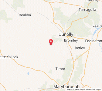 Map of Mount Hooghly, VictoriaVictoria