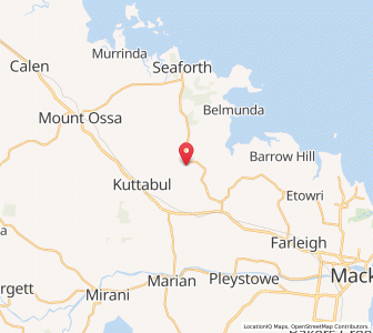 Map of Mount Jukes East, Queensland