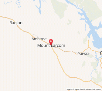 Map of Mount Larcom, Queensland