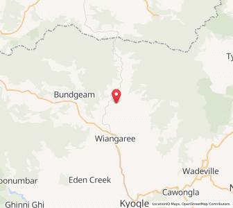 Map of Mount Lion, New South Wales