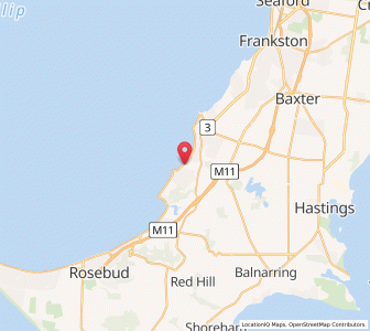 Map of Mount Martha, VictoriaVictoria