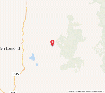 Map of Mount Mitchell, New South Wales