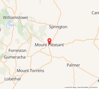 Map of Mount Pleasant, South Australia
