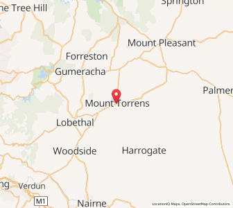 Map of Mount Torrens, South Australia