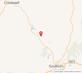 Map of Mount Wayo, New South Wales