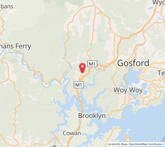 Map of Mount White, New South Wales