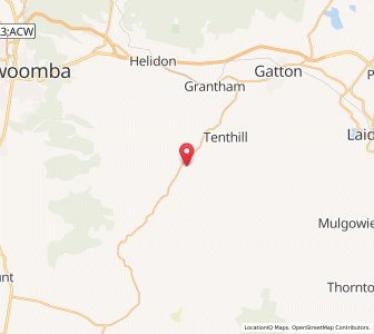 Map of Mount Whitestone, Queensland