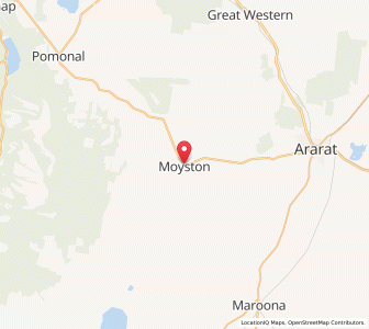 Map of Moyston, VictoriaVictoria