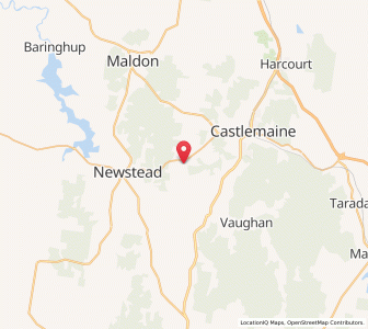 Map of Muckleford South, VictoriaVictoria