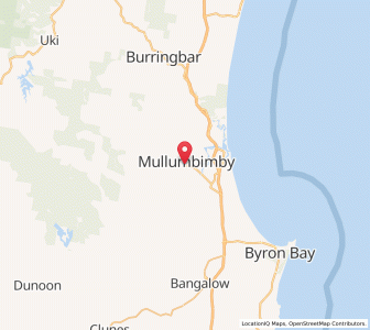 Map of Mullumbimby, New South Wales