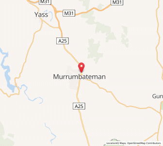 Map of Murrumbateman, New South Wales