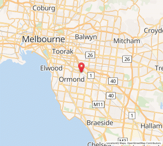 Map of Murrumbeena, VictoriaVictoria