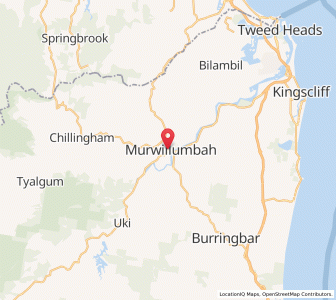 Map of Murwillumbah, New South Wales