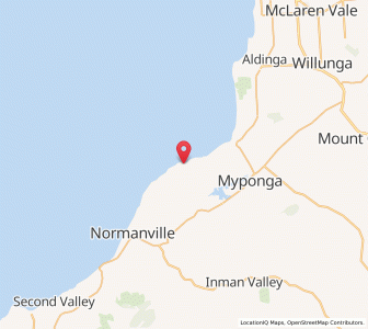 Map of Myponga Beach, South Australia