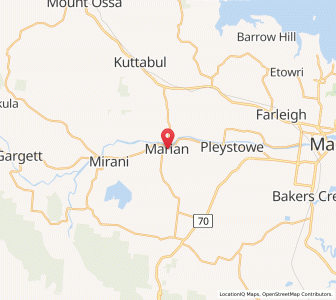 Map of Nabilla, Queensland