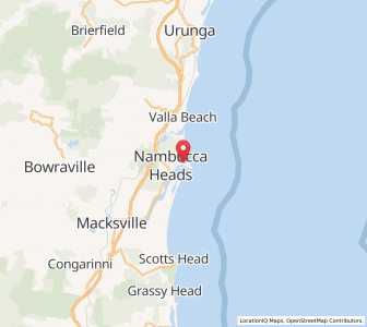 Map of Nambucca Heads, New South Wales