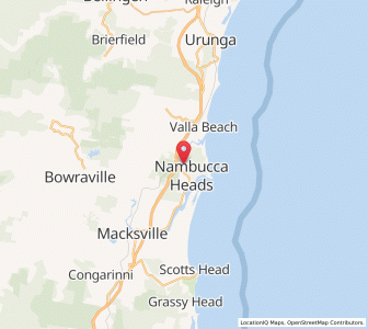 Map of Nambucca, New South Wales