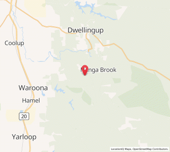 Map of Nanga Brook, Western Australia