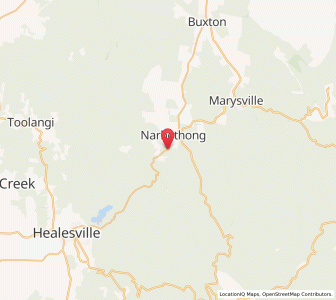 Map of Narbethong, VictoriaVictoria