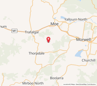 Map of Narracan, VictoriaVictoria