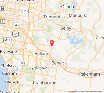 Map of Narre Warren North, VictoriaVictoria