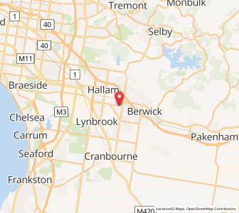 Map of Narre Warren, VictoriaVictoria