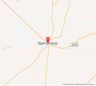 Map of Narromine, New South Wales