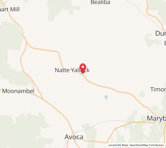 Map of Natte Yallock, VictoriaVictoria