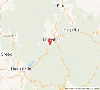 Map of Naybethong, VictoriaVictoria