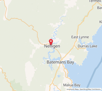Map of Nelligen, New South Wales