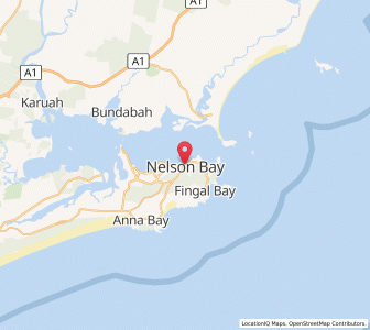 Map of Nelson Bay, New South Wales