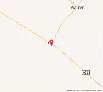 Map of Nevertire, New South Wales