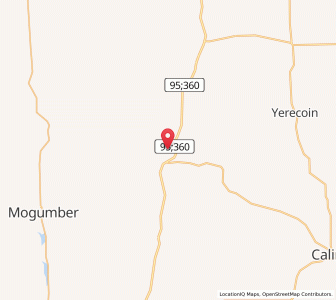 Map of New Norcia, Western Australia