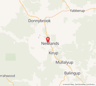 Map of Newlands, Western Australia
