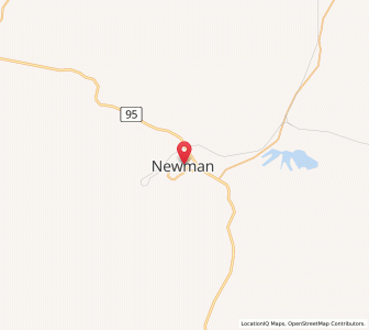 Map of Newman, Western Australia