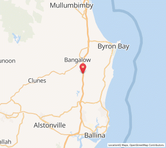 Map of Newrybar, New South Wales