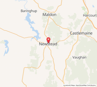 Map of Newstead, VictoriaVictoria