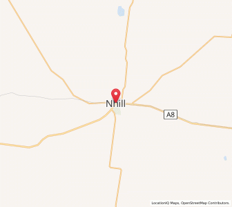 Map of Nhill, VictoriaVictoria