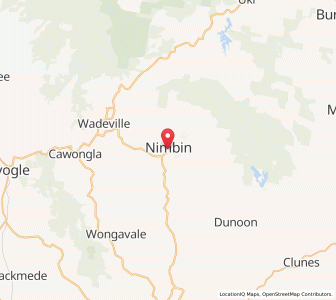 Map of Nimbin, New South Wales