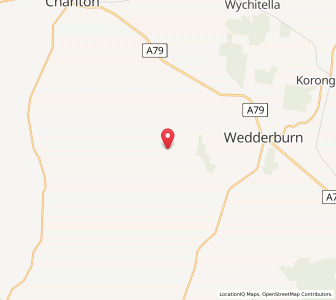 Map of Nine Mile, VictoriaVictoria