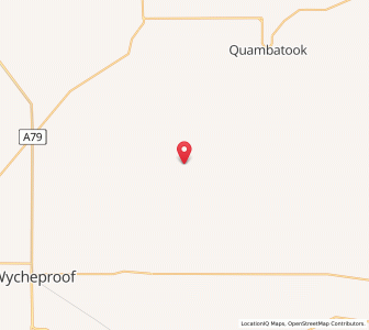 Map of Ninyeunook, VictoriaVictoria