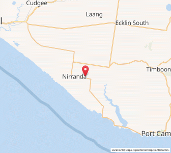 Map of Nirranda, VictoriaVictoria