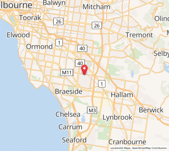 Map of Noble Park, VictoriaVictoria