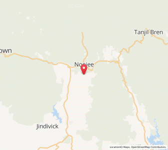Map of Noojee, VictoriaVictoria