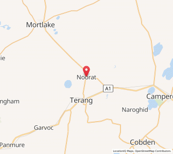 Map of Noorat, VictoriaVictoria