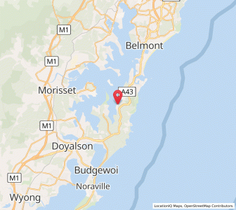 Map of Nords Wharf, New South Wales