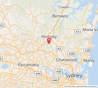 Map of Normanhurst, New South Wales