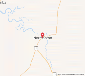 Map of Normanton, Queensland
