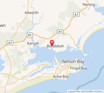 Map of North Arm Cove, New South Wales